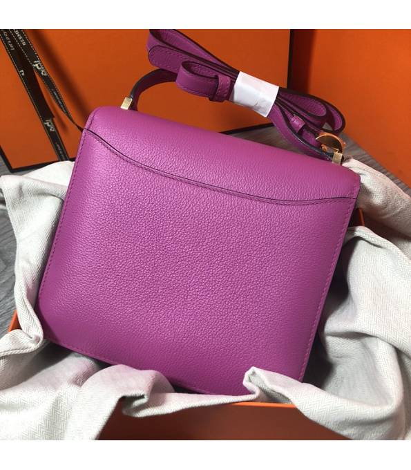 Hermes 2002 20cm Bbag Fuchsia Original Calfskin Leather Golden Metal