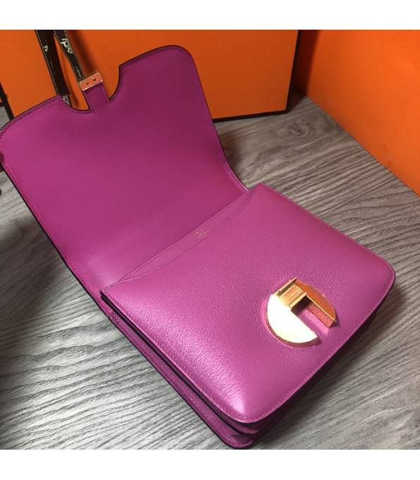 Hermes 2002 20cm Bbag Fuchsia Original Calfskin Leather Golden Metal