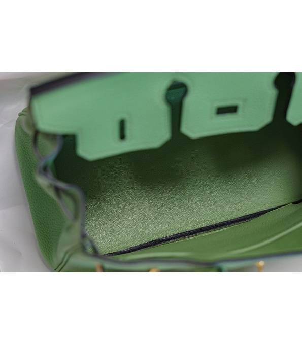 Hermes Birkin 25cm Bag Apple Green Original Togo Leather Golden Metal
