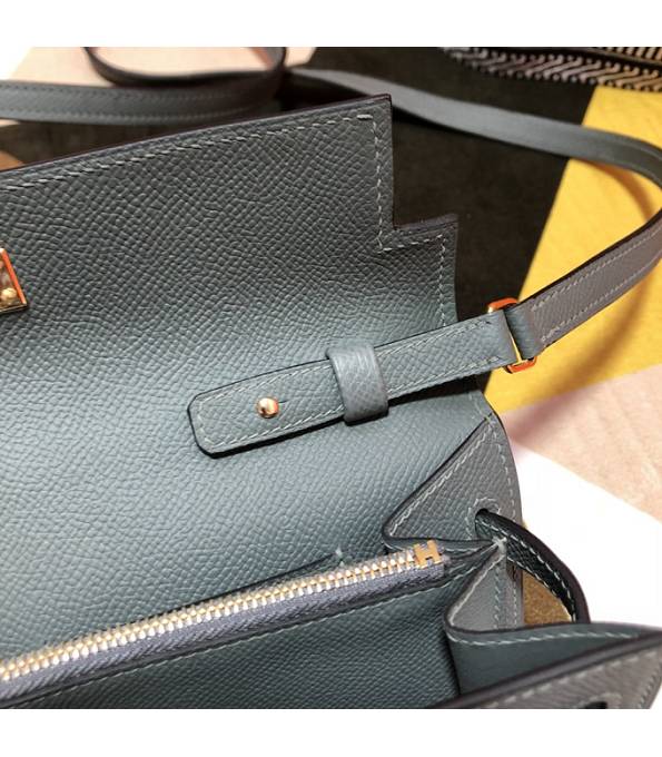 Hermes Kelly Woc Classique Etain Grey Original Epsom Leather Golden Metal To Go Wallet