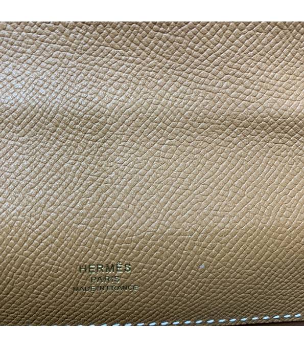 Hermes Kelly Pochette 22cm Bag Brown Original Epsom Palm Leather Golden Metal