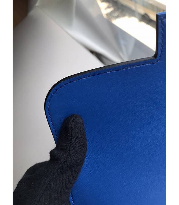 Hermes Constance 18cm Mini Bag Hydra Blue Real Ostrich Leather Golden Metal