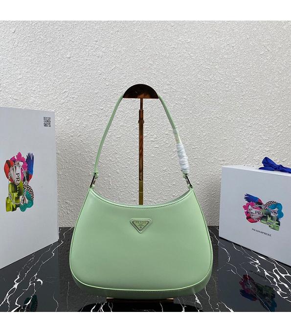 Prada Green Original Open Bead Calfskin Leather 27cm Hobo Bag