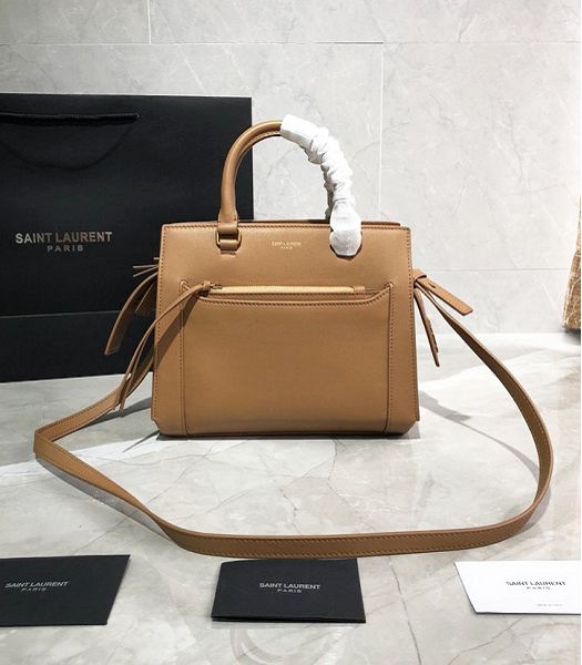 YSL East Side Apricot Original Real Leather Small Tote Bag