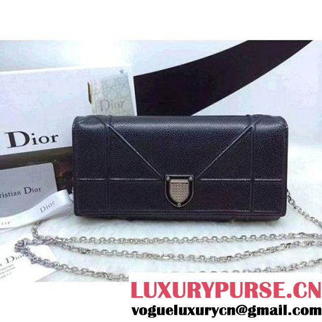 Dior Diorama Croisiere Wallet In Black Lambskin 2015 (1a069-061807 )