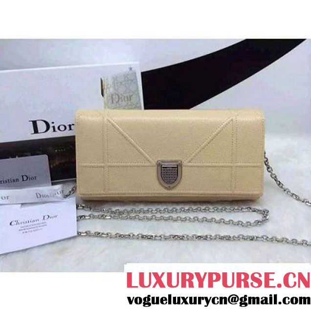 Dior Diorama Croisiere Wallet In Beige Calfskin 2015 (1a069-061808 )