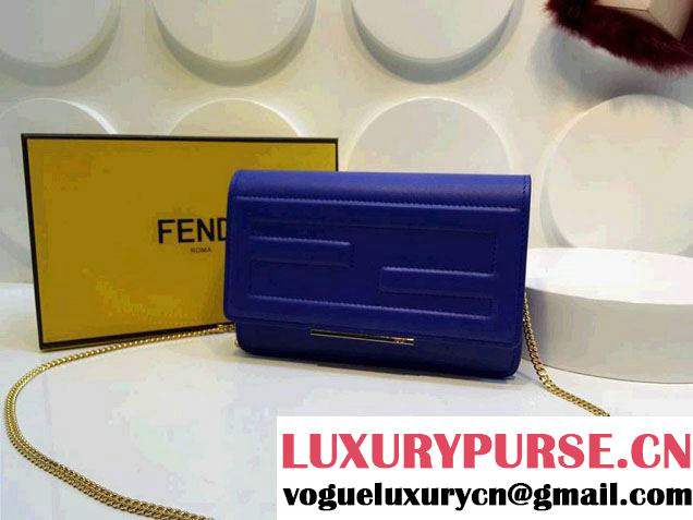 Fendi Wallet On Chain Bag 8M0346 Blue 2014