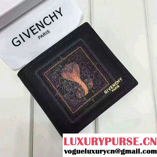 Givenchy Mini Forded Wallet In Black Leather With Cobra Print (YS-7032404 )