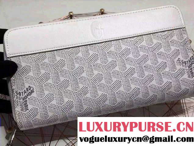 Goyard Zip Wallet White