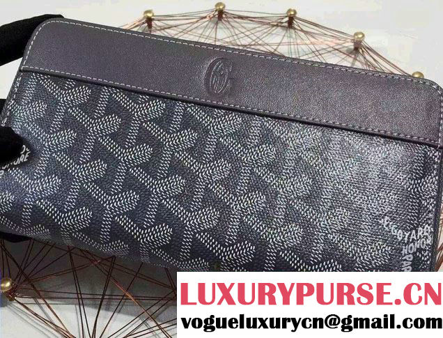 Goyard Zip Wallet Gray