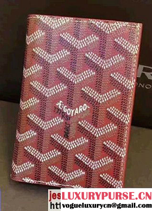 Goyard Leather Card Cover Wallet 2017