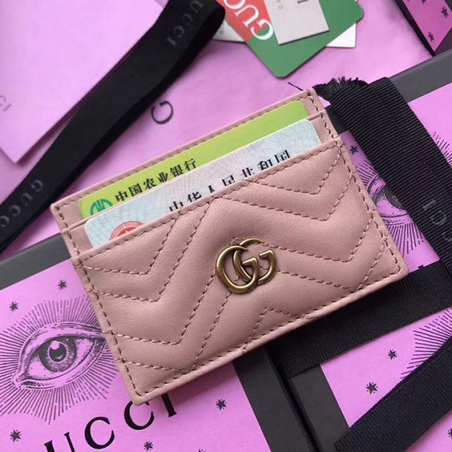 Gucci Marmont Card 443127 Pink