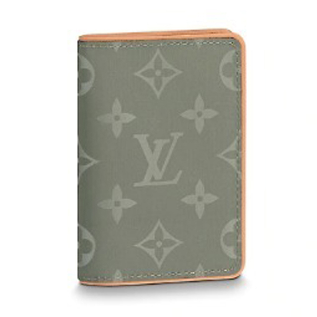 Louis Vuitton Pocket Organizer Wallet Monogram Titanium Canvas Fall Winter 2018 Collection M63233 Grey