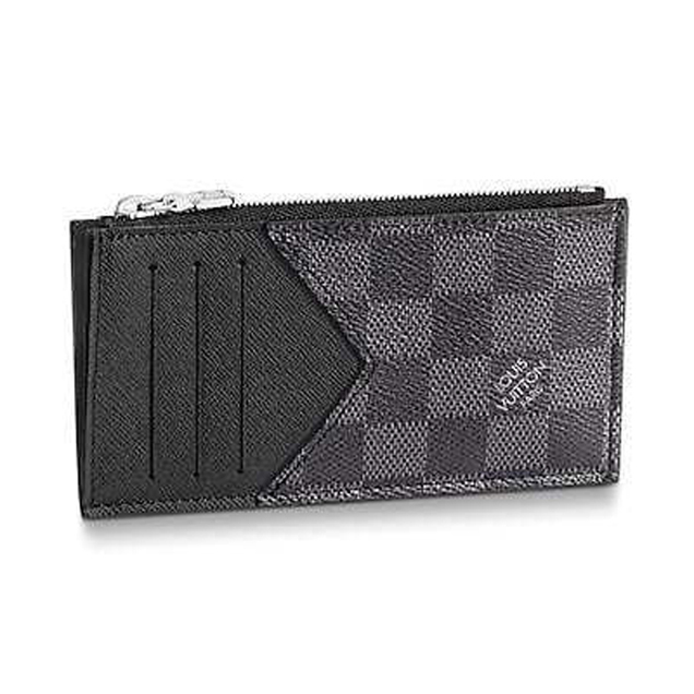 Louis Vuitton Damier Graphite Canvas Coin Card Holder N64038