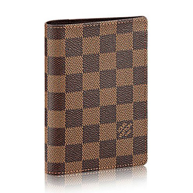 Louis Vuitton N60189 Passport Cover Damier Ebene Canvas