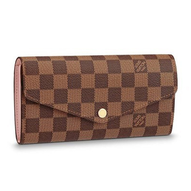 Louis Vuitton Damier Ebene Canvas Sarah Wallet N60114