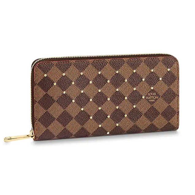 Louis Vuitton Damier Ebene Canvas Zippy Wallet N60122