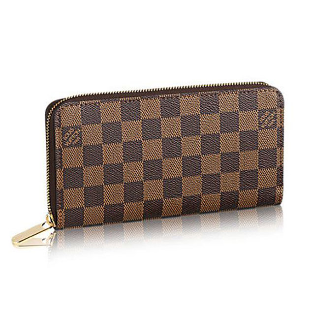 Louis Vuitton N60015 Zippy Wallet Damier Ebene Canvas