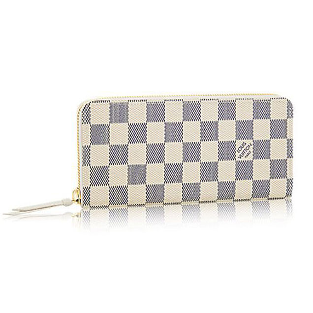 Louis Vuitton N61210 Clemence Wallet Damier Azur Canvas