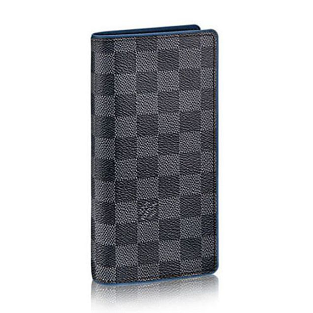 Louis Vuitton N41688 Brazza Wallet Damier Graphite Canvas