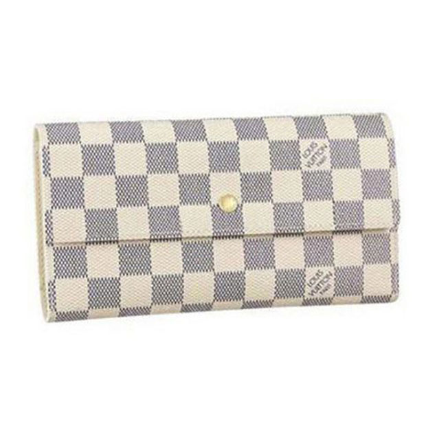 Louis Vuitton N61732 Porte Tresor International Wallet Damier Azur Canvas