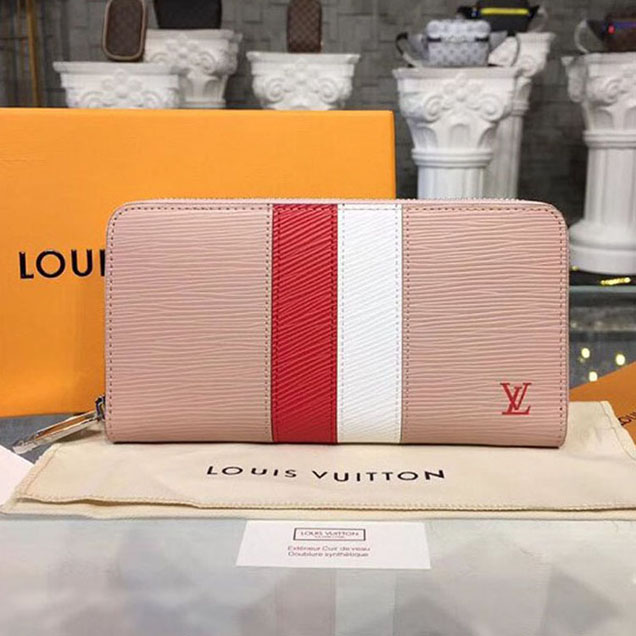 Louis Vuitton Zippy Wallet M62983 Pink Epi leather