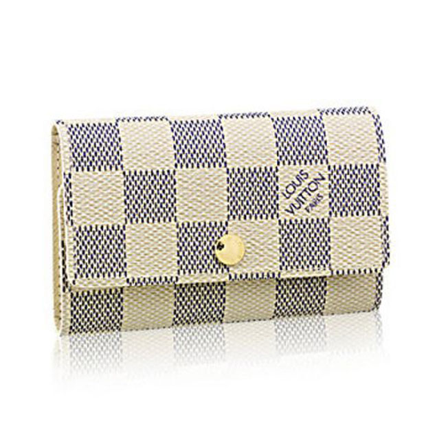 Louis Vuitton N61745 6 Key Holder Damier Azur Canvas