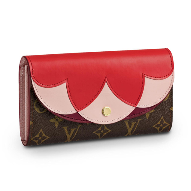 Louis Vuitton Sarah Wallet Monogram Canvas Spring Summer 2018 Collection M62988 Red