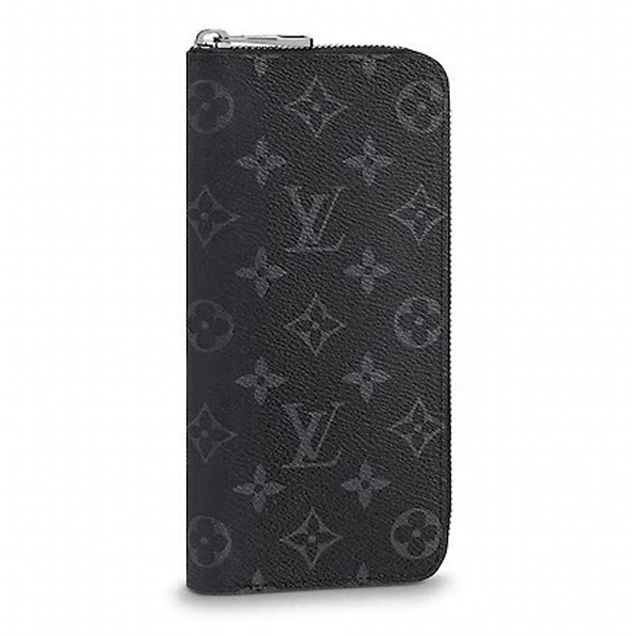 Louis Vuitton Monogram Eclipse Canvas Zippy Wallet Vertical M62295