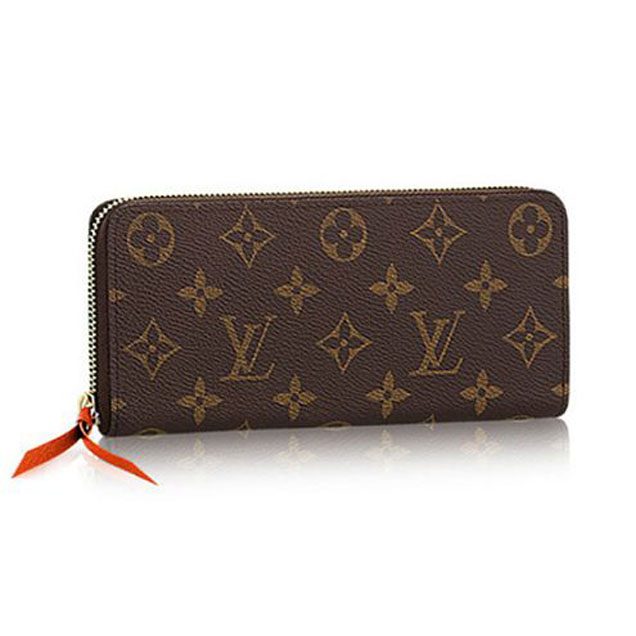 Louis Vuitton M60743 Clemence Wallet Monogram Canvas