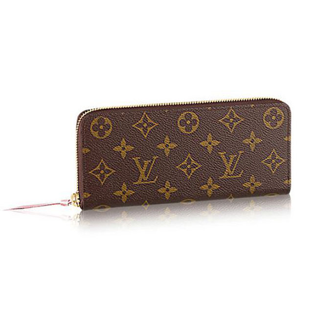 Louis Vuitton M61298 Clemence Wallet Monogram Canvas