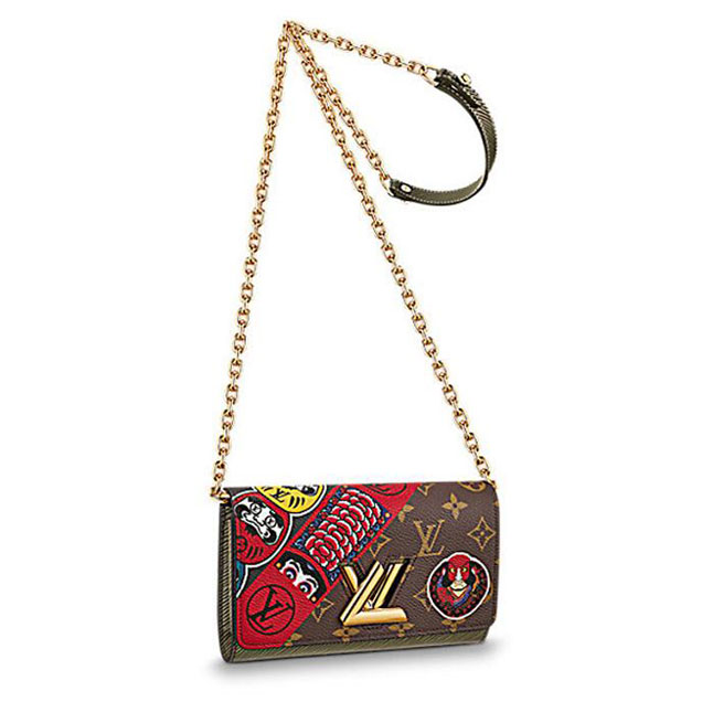 Louis Vuitton Twist Chain Wallet M67270 Monogram Canvas