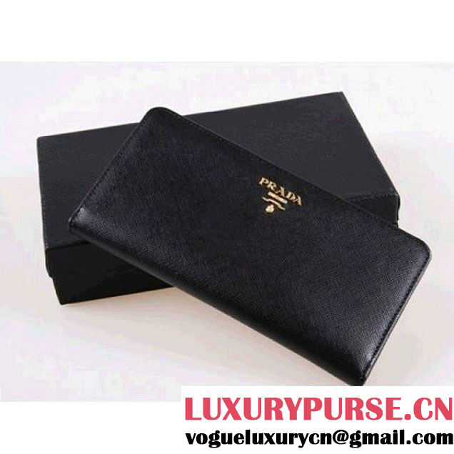 PRADA WALLET IN SAFFIANO LEATHER BLACK 1M1246 (SKU: #109479 ) (SKU: #109479 )