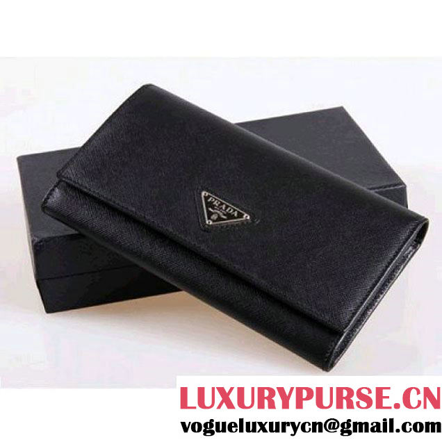 PRADA WALLET IN SAFFIANO LEATHER BLACK M608A (SKU: #794848 ) (SKU: #794848 )