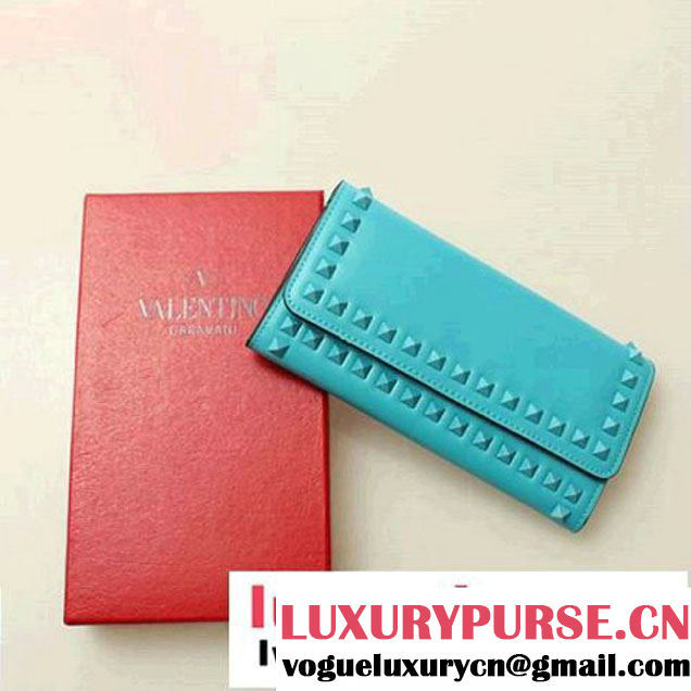 Valentino Garavani Continental Bi-Fold Wallet VL321 SkyBlue - $119.00