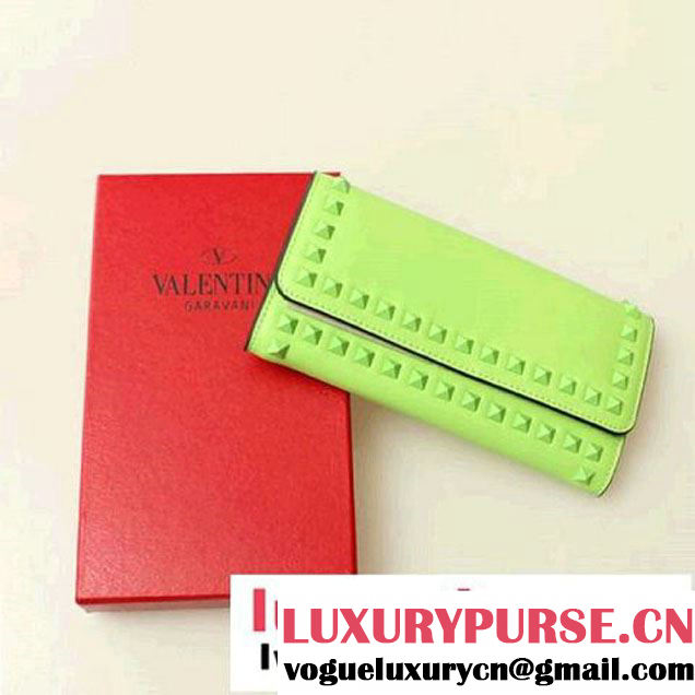 Valentino Garavani Continental Bi-Fold Wallet VL321 Light Green - $119.00