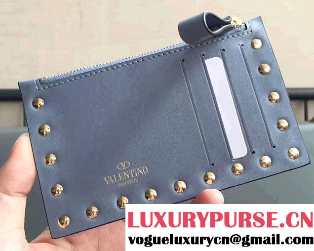 Valentino Rockstud Coin Purse And Card Case